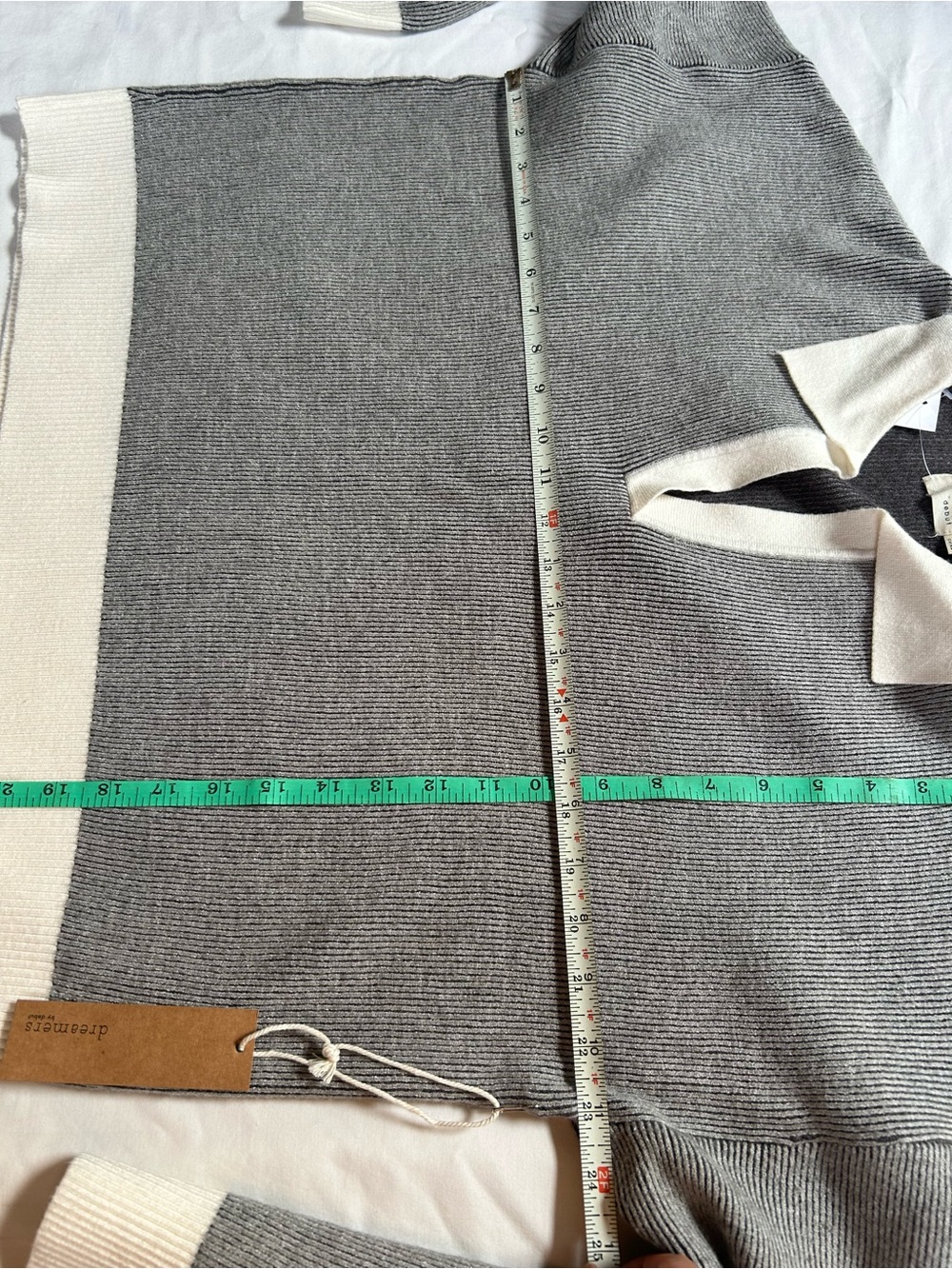 Dreamers by Debut Gray Sweater Large NWT Campus - Picture 5 of 7
